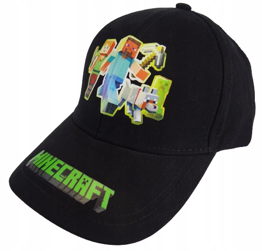 

Czapka Minecraft z daszkiem rozm. 57-58 wzór H15