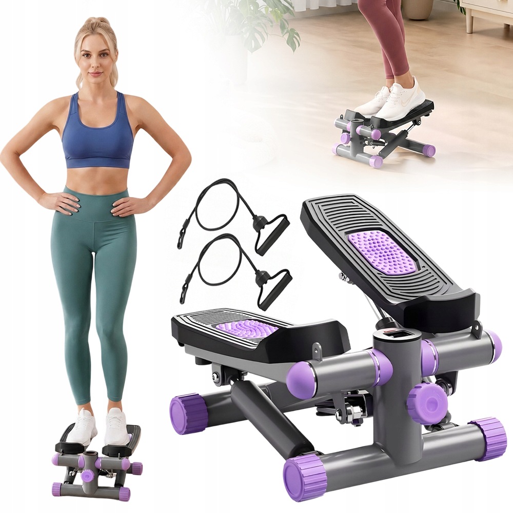 Mini Stepper LCD Monitor Odporové Pásky Tiché Pro Trénink Nohou, Rukou, Boků