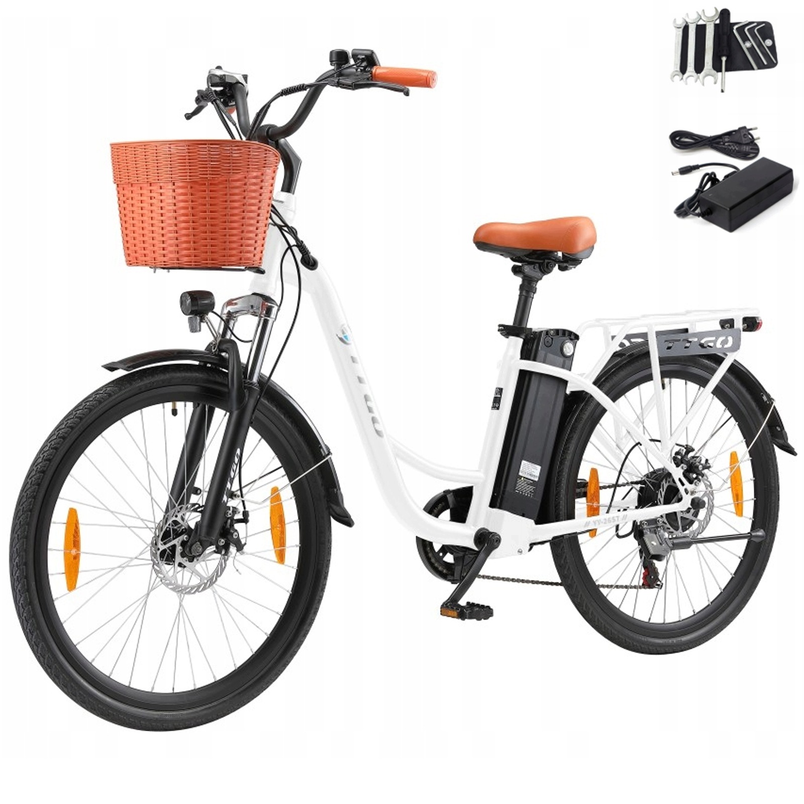 26" Rower elektryczny Ttgo YY-26ST 250W 36V14.5AH 25km/h miejski damski/męski ebike