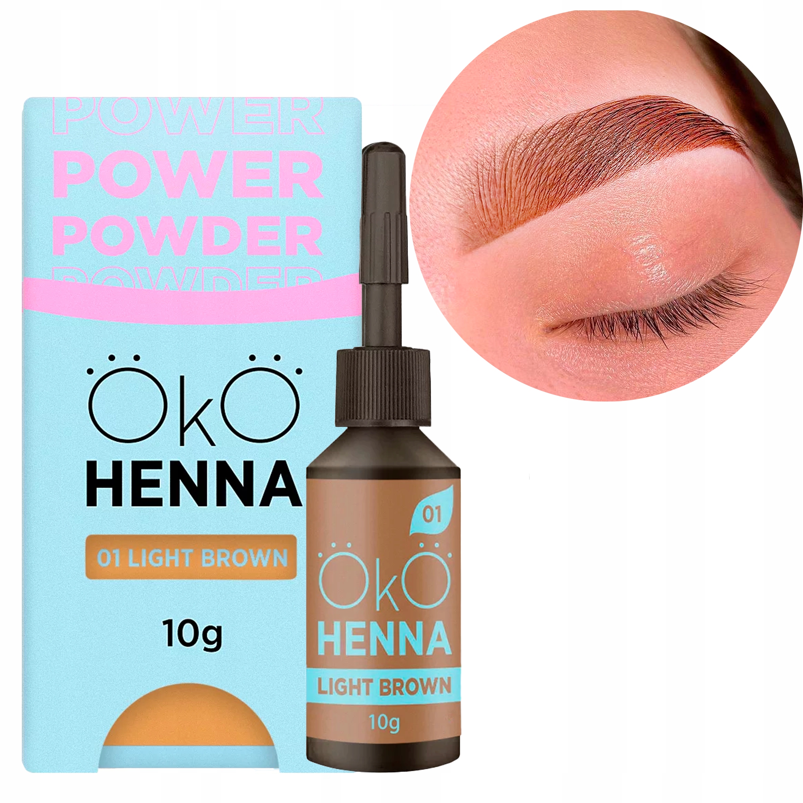 Henna Na Obočí Pudrová Světle Hnědá Oko #01 Light Brown 10 g