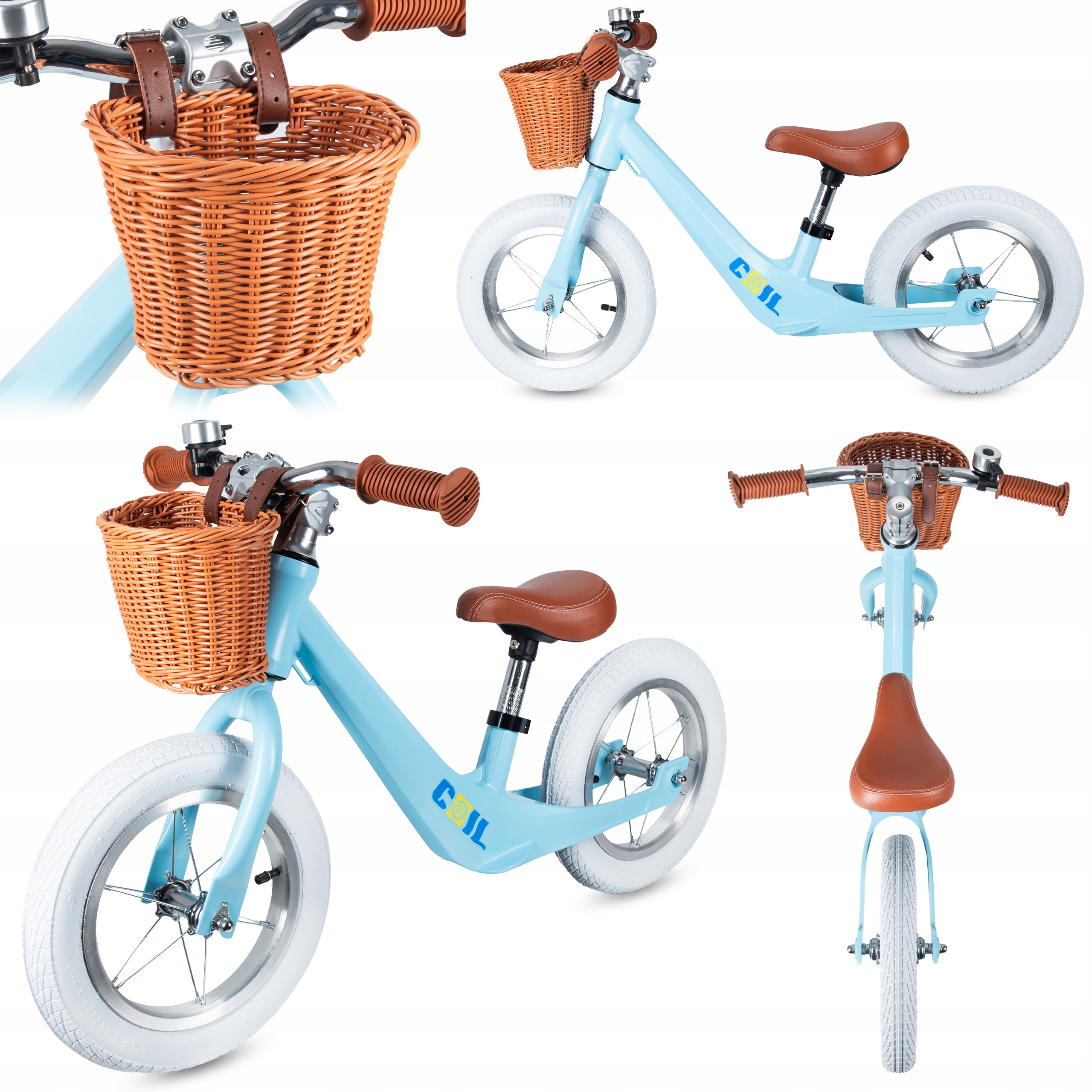 Rowerek Biegowy Dla Dzieci Lekki Koła 12" Dziecięcy Magnesium Regulowany Ni