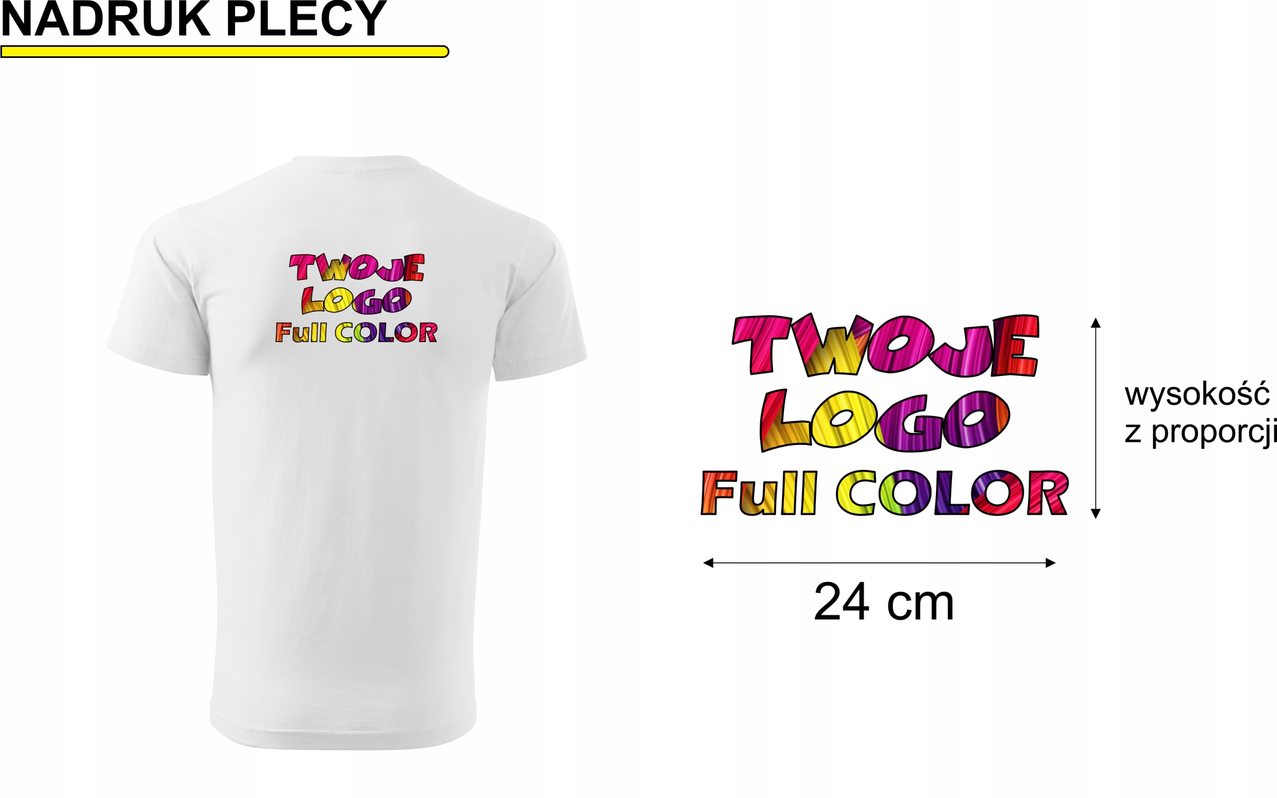 KOSZULKA Z ODBLASKAMI kol07 100% BAWEŁNA rozm.3XL Model BASIC-P