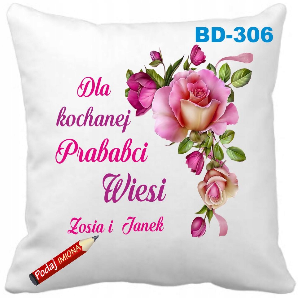 

Poduszka na Dzień Babci Prababcia z Imieniem