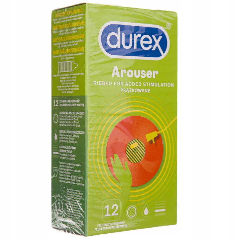

prezerwatywy prążkowane Durex przyjemność doznania