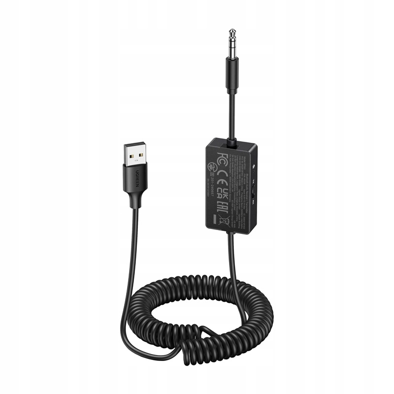 Ugreen Transmitter Přijímač Bluetooth 5.4 Dual Pairing s kabelem Aux 3.5 mm