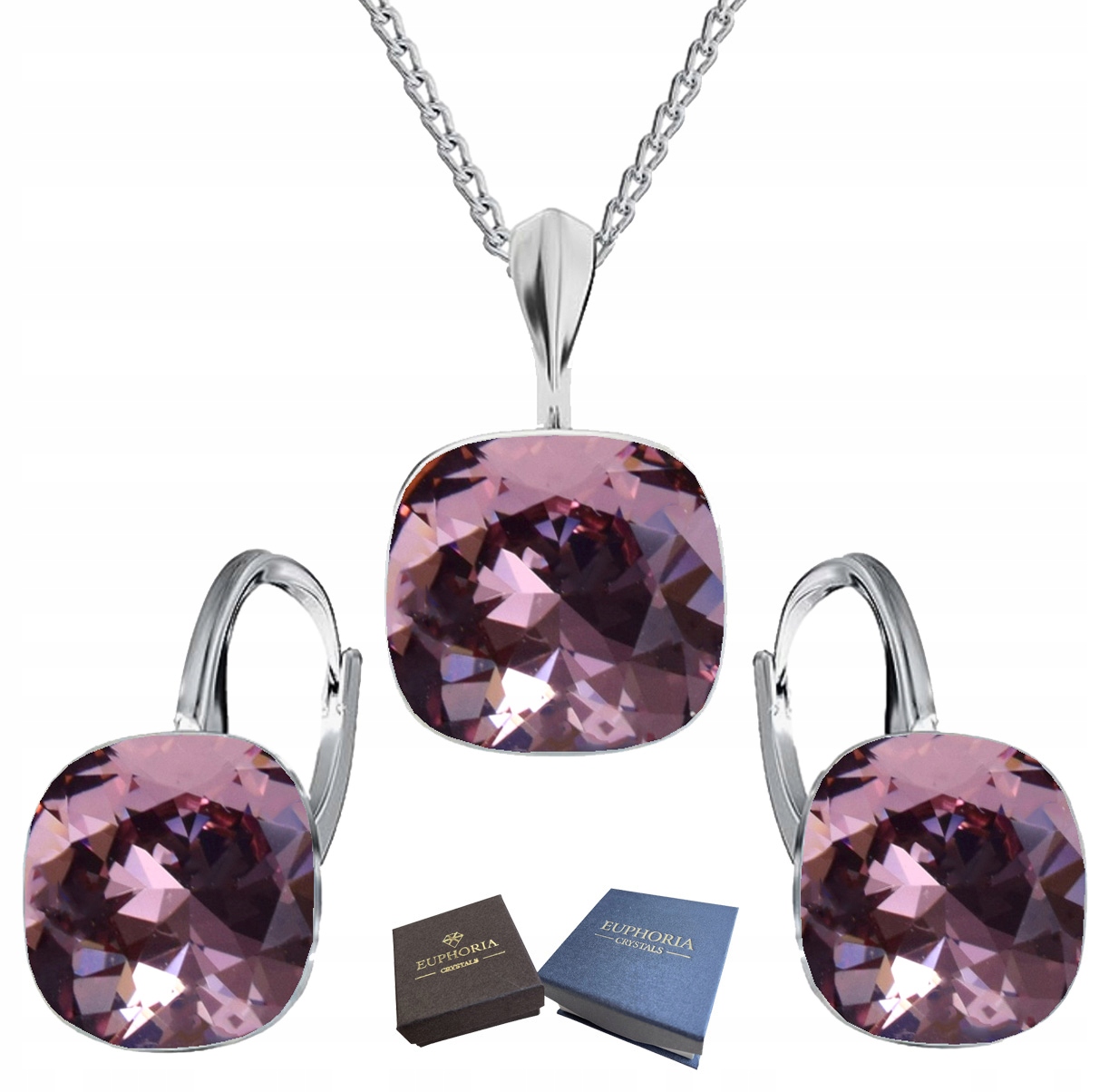 Dámský komplet stříbrných šperků 925 s krystaly Dárek pro maminku