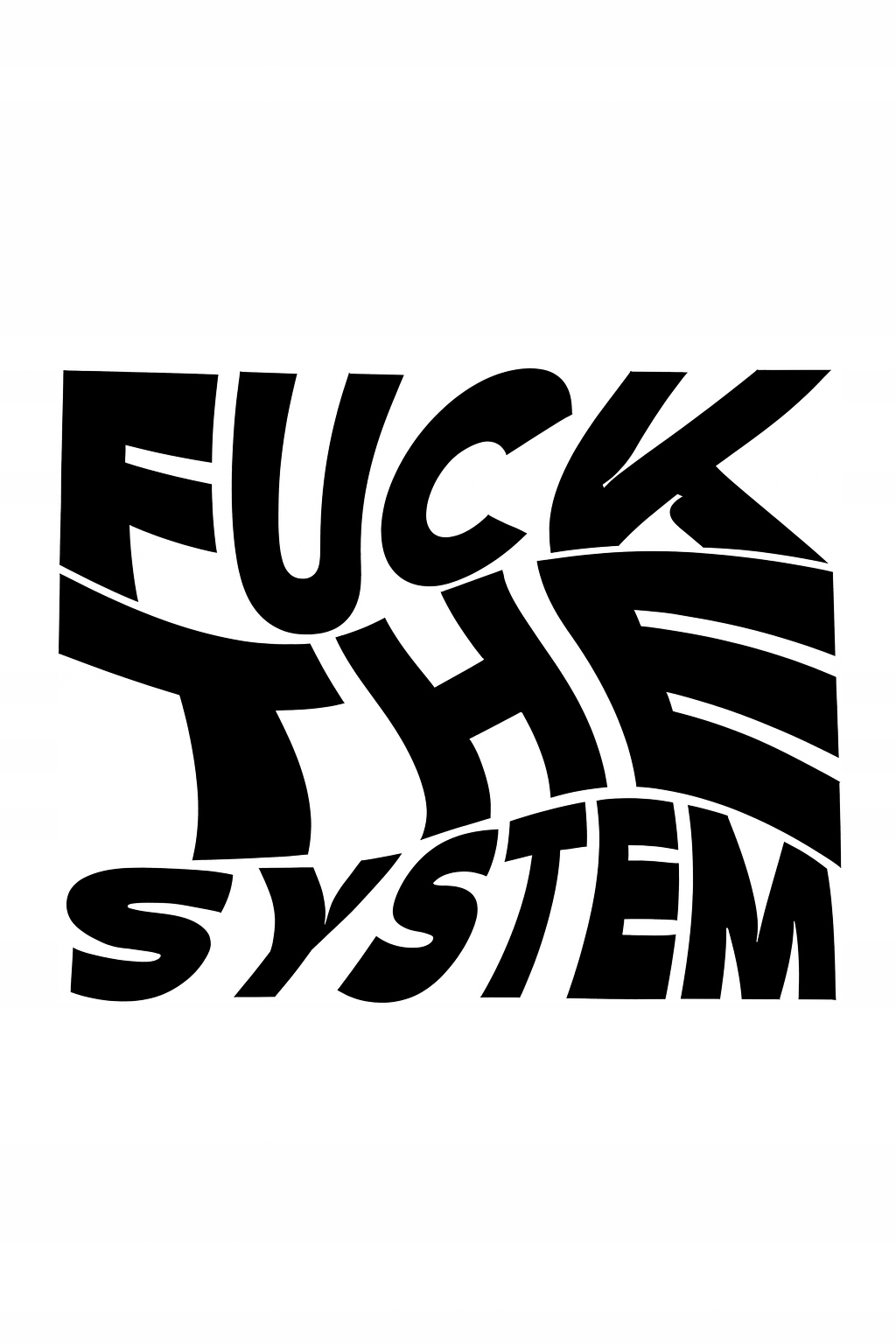 Fuck The System naklejka,