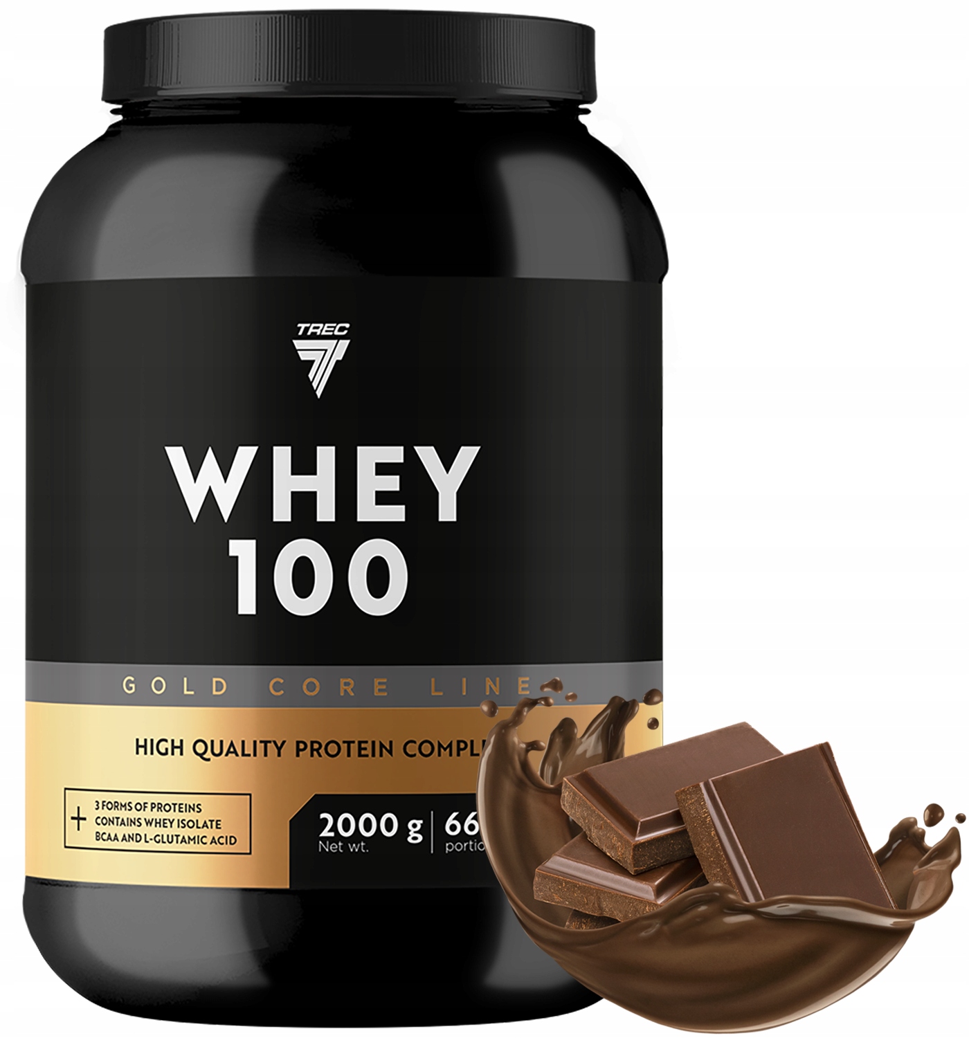 Trec Whey 100 Gold Protein 2 kg Wph Wpi Wpc Chocolate protein Čokoláda