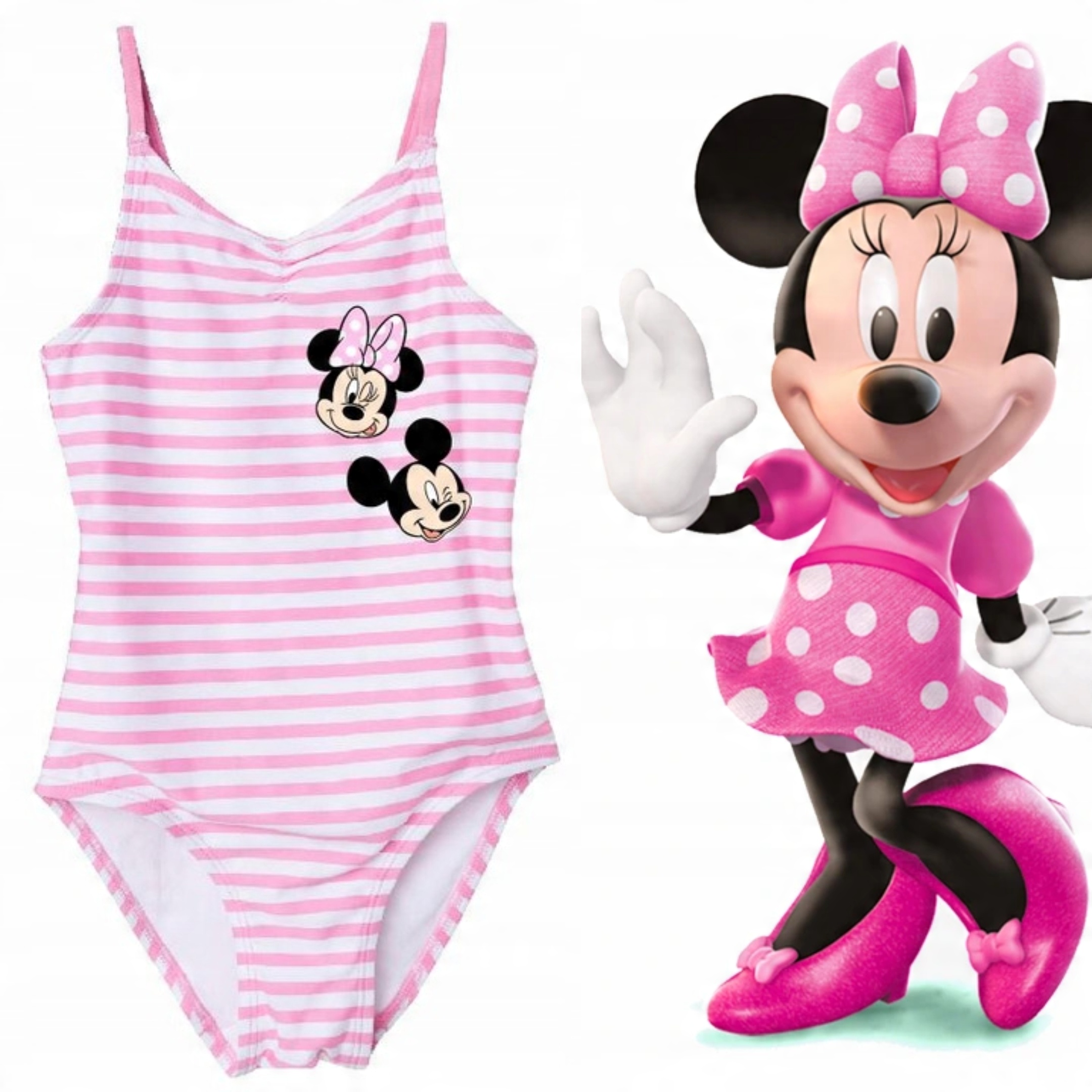 

Strój kąpielowy dziewczęcy Miki i Minnie 128/134