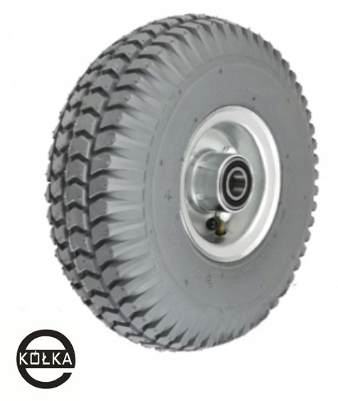 Kolečko o průměru 260 mm, pneumatické, kuličkové lože, nešpinivá pneumatika, Šedé vozíky