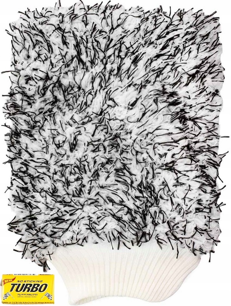 Rękawica do mycia samochodu auta z mikrofibry 25x18 cm. 600g/sqm *duża*