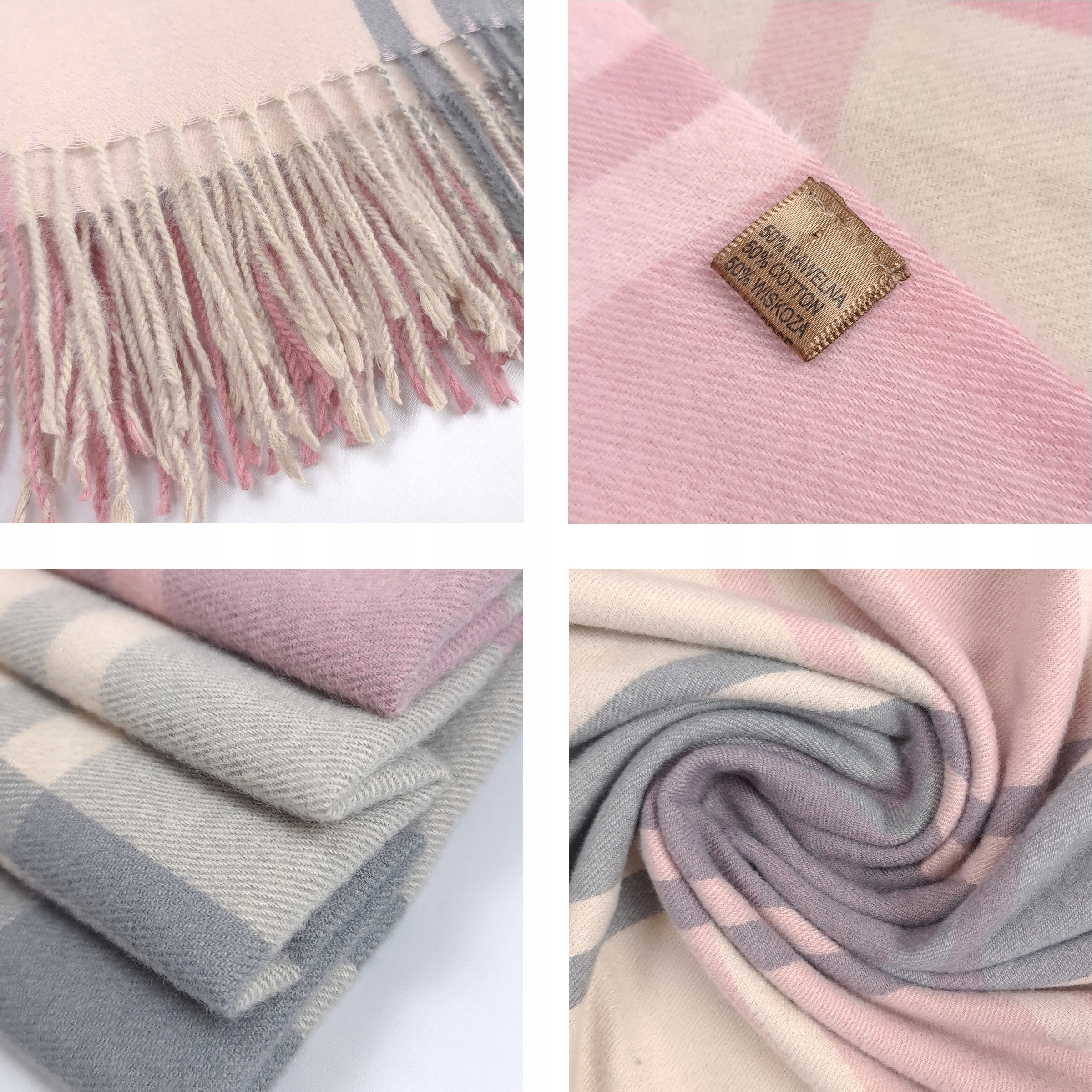 CIEPŁA CHUSTA SZAL z frędzlami szalik DUŻO KOLORÓW Cechy dodatkowe brak