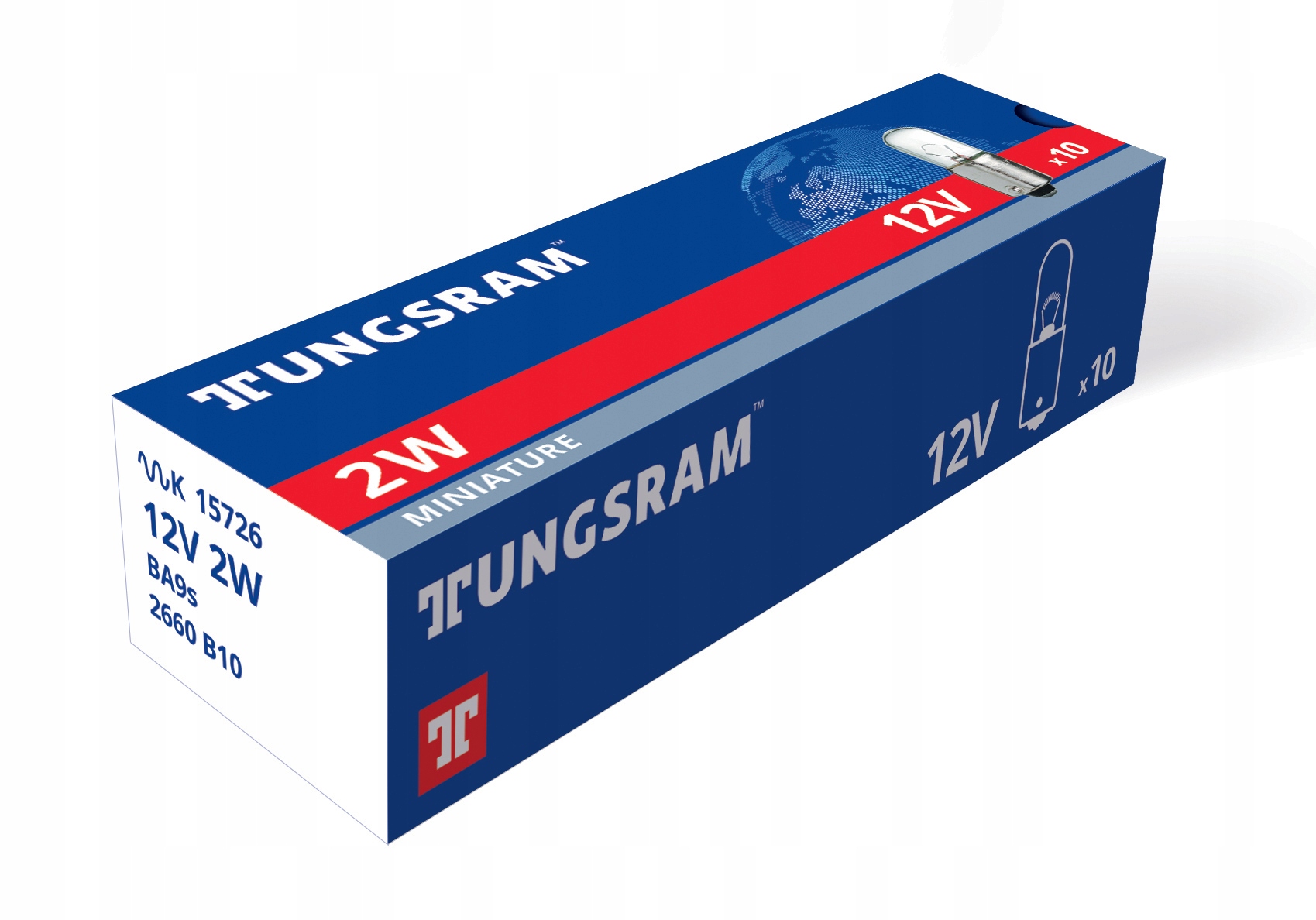 

Tungsram żarówka 12V 2W BA9s /10-szt./