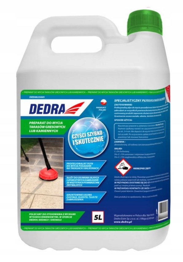 Levně Přípravek na mytí teras balkonového gresu 5 l Dedra