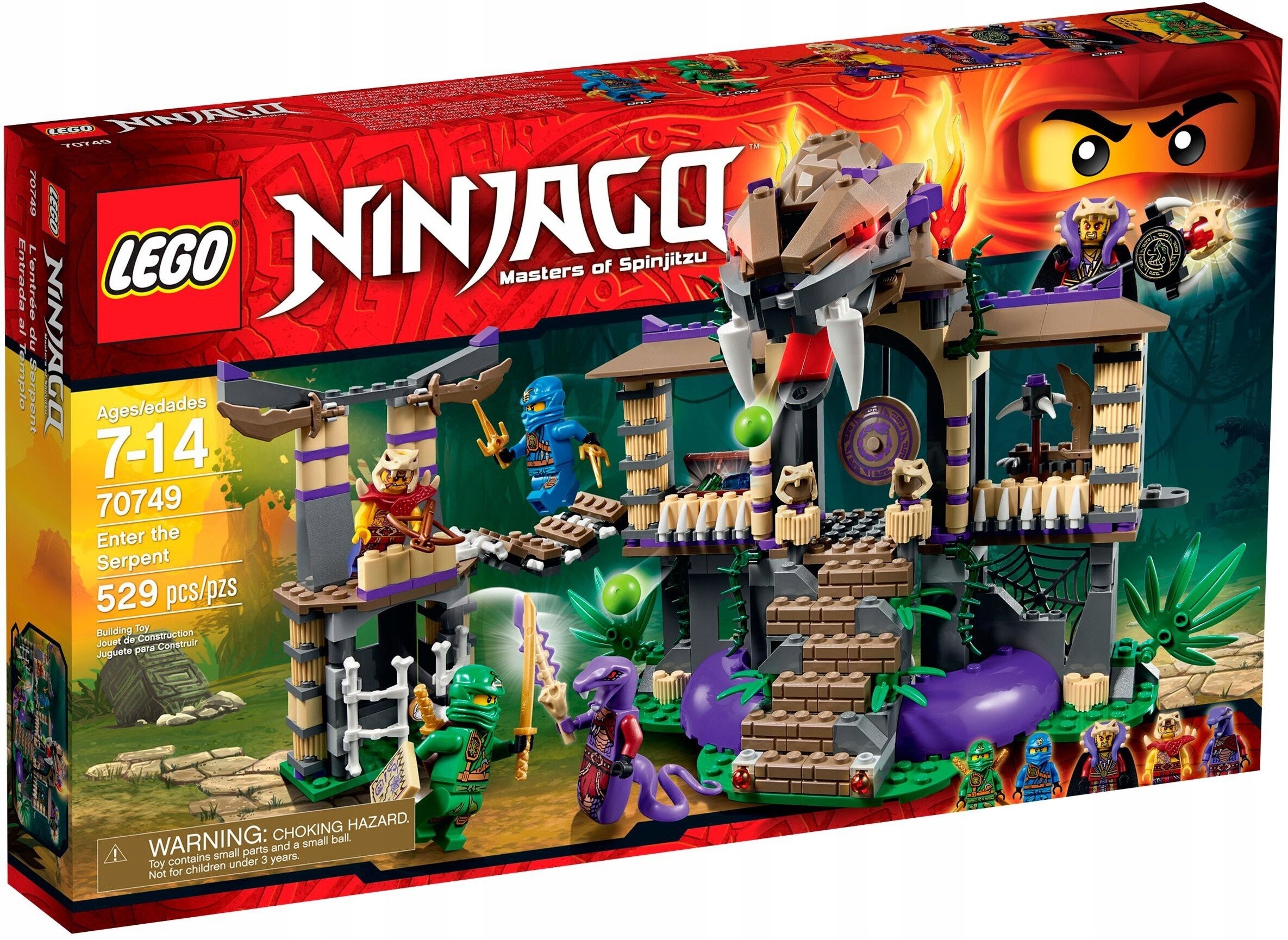 Lego Ninjago 70749 Wężowe wrota Nowe
