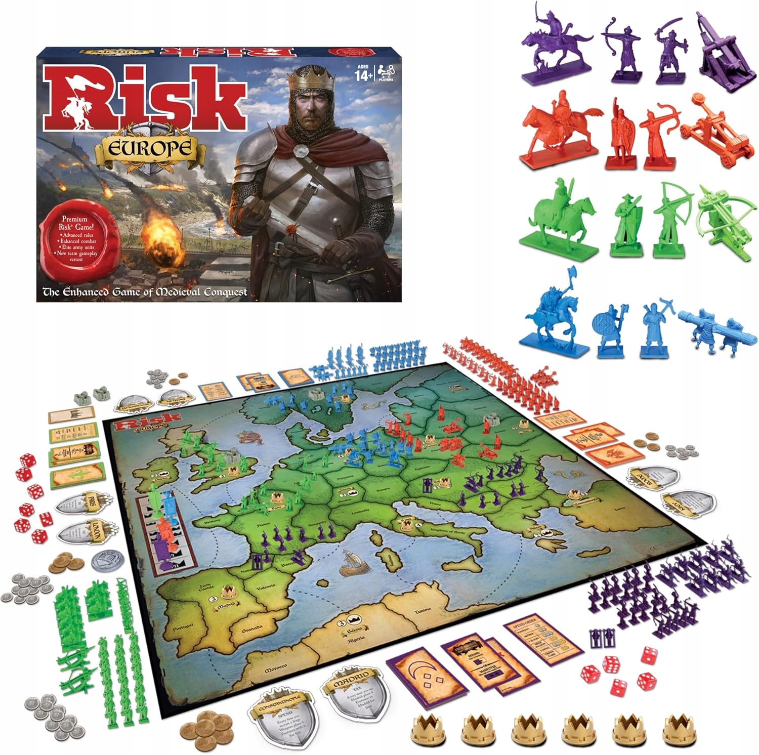 Desková hra Risk Europe strategická, válečná Hasbro.
