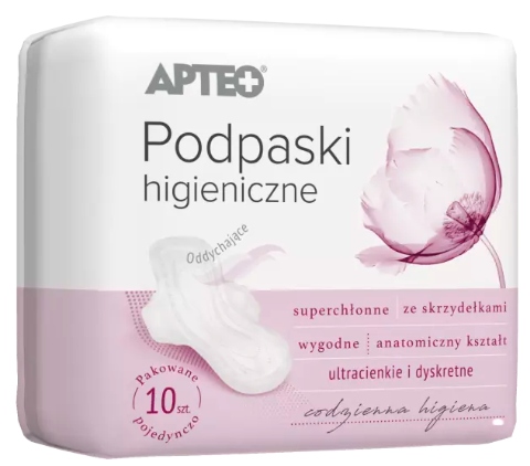 

Podpaski Higieniczne cienkie ze skrzydełkami x10