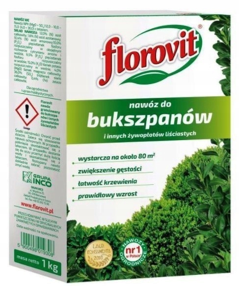 

Nawóz do Bukszpanu 1kg Florovit