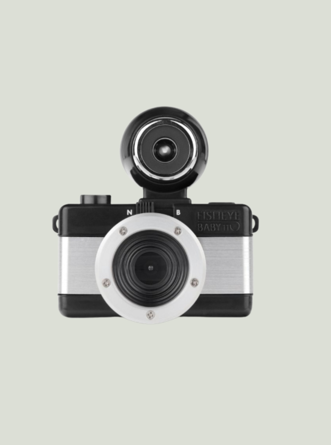 Fotoaparát Lomography Analogový fotoaparát Fisheye Baby 110 Metal Black Lo