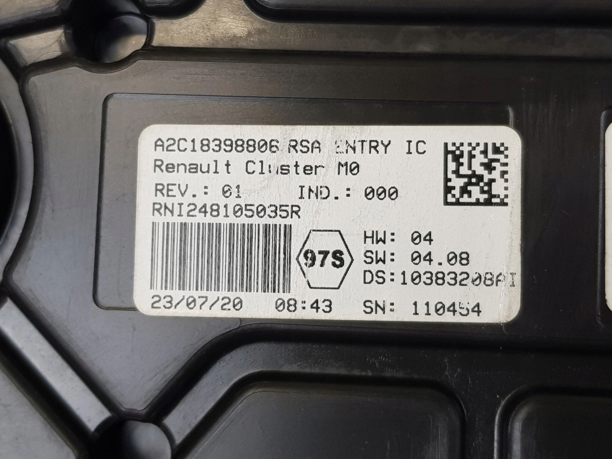 спидометр часы renault MASTER III РЕСТАЙЛИНГ 248105035R