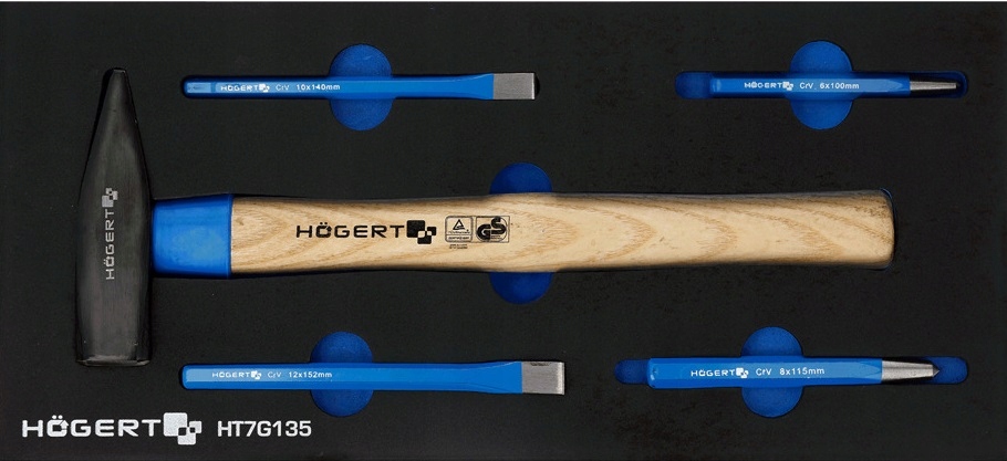 Zestaw narzędzi 5 szt., wkład EVA HT7G135