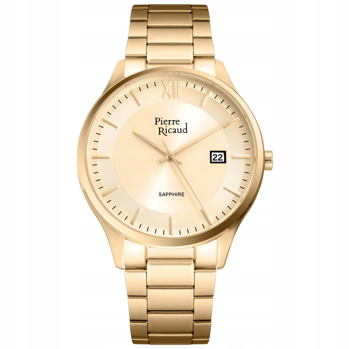 Pánské Hodinky Pierre Ricaud P97262.1161Q zlatý náramek