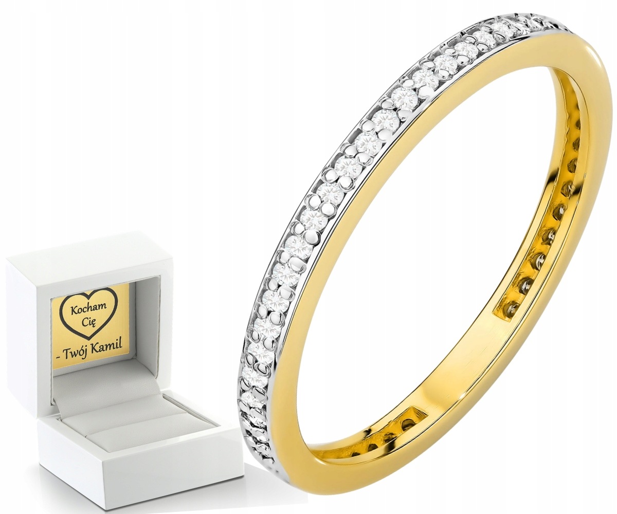 Snubní Prsten S Brilianty Kolem 585 Diamantů