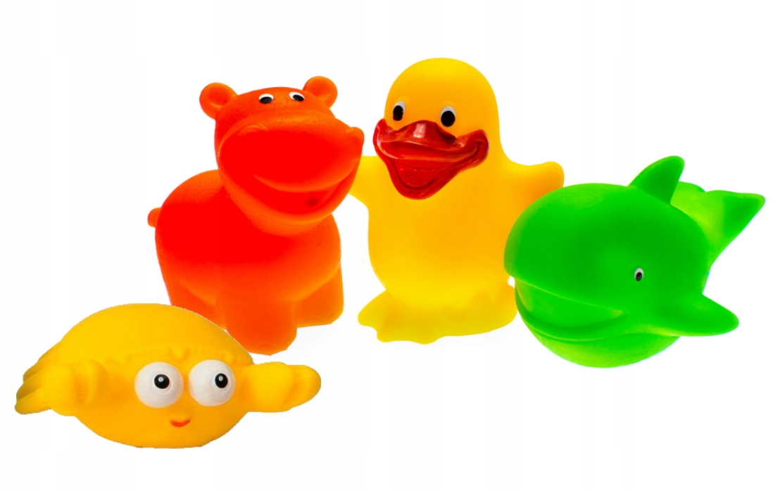 GUMOWE ZWIERZĄTKA HENCZ TOYS 4 SZT. + SIATKA EAN (GTIN) 5907784468017