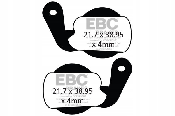 CFA451 Klocki hamulcowe rowerowe (organiczne) Ebc Brakes