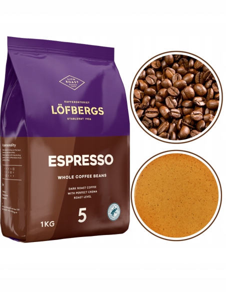 Levně Káva Směsová Káva Lofbergs Espresso 1000 g
