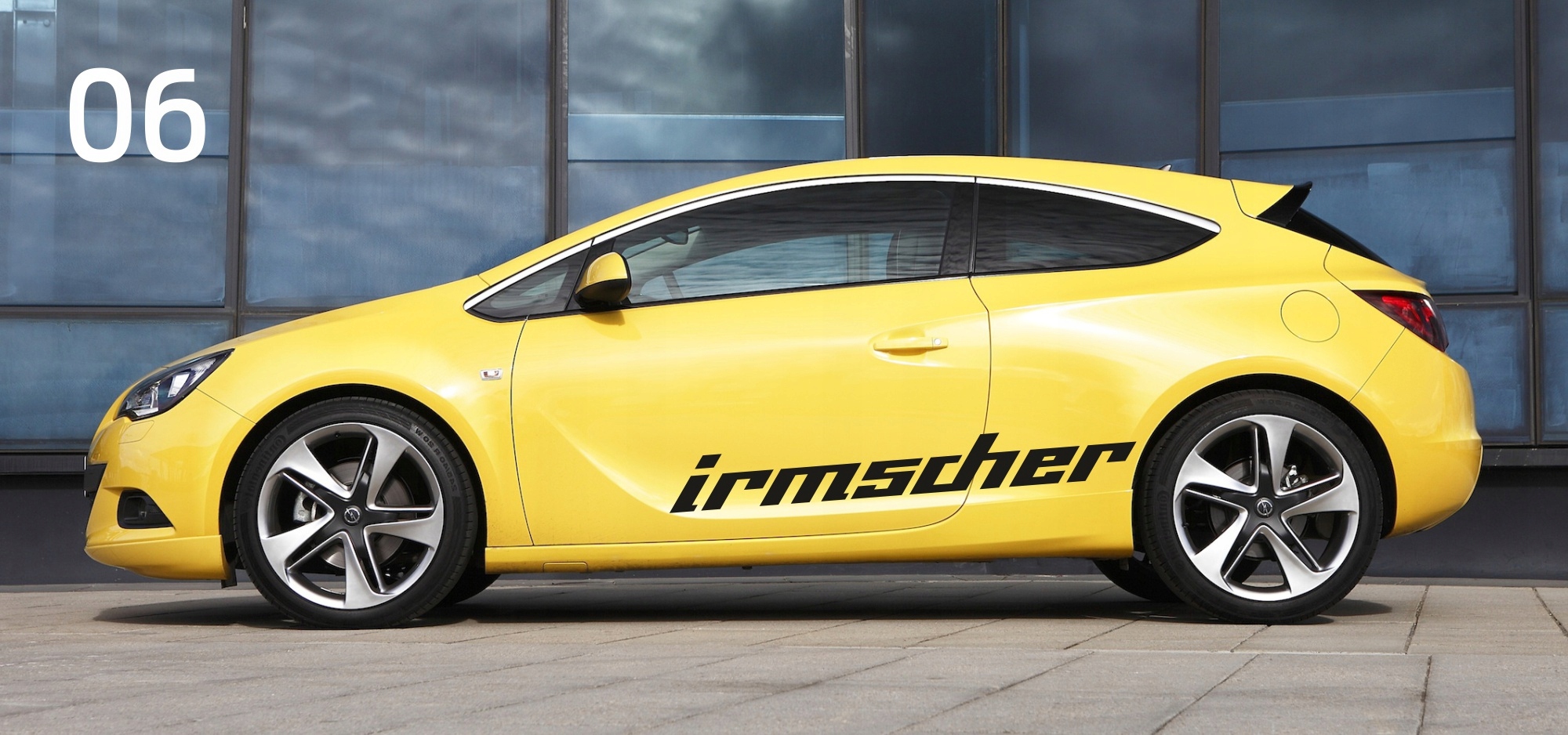 Samolepky na auto Opel Astra j 06