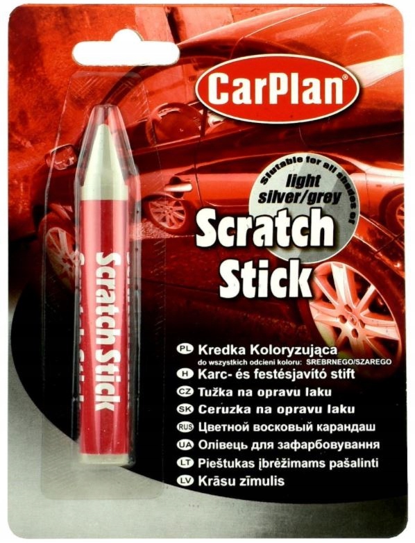 CARPLAN KREDKA SREBRNA NA RYSY KOLORYZUJĄCA PISAK MARKER DO USUWANIA RYS