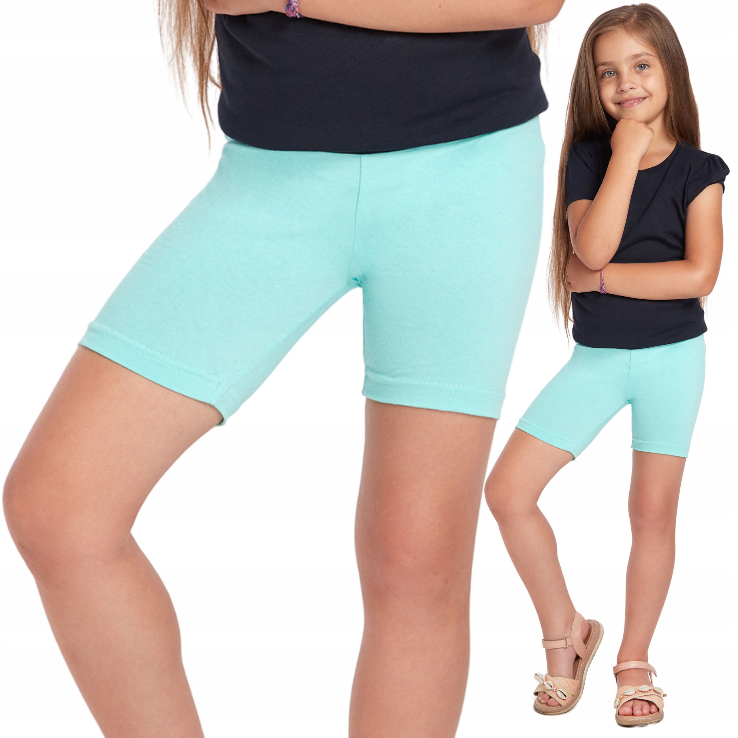 

Dziewczęce Legginsy 1/2 Krótkie Szorty Kolarki