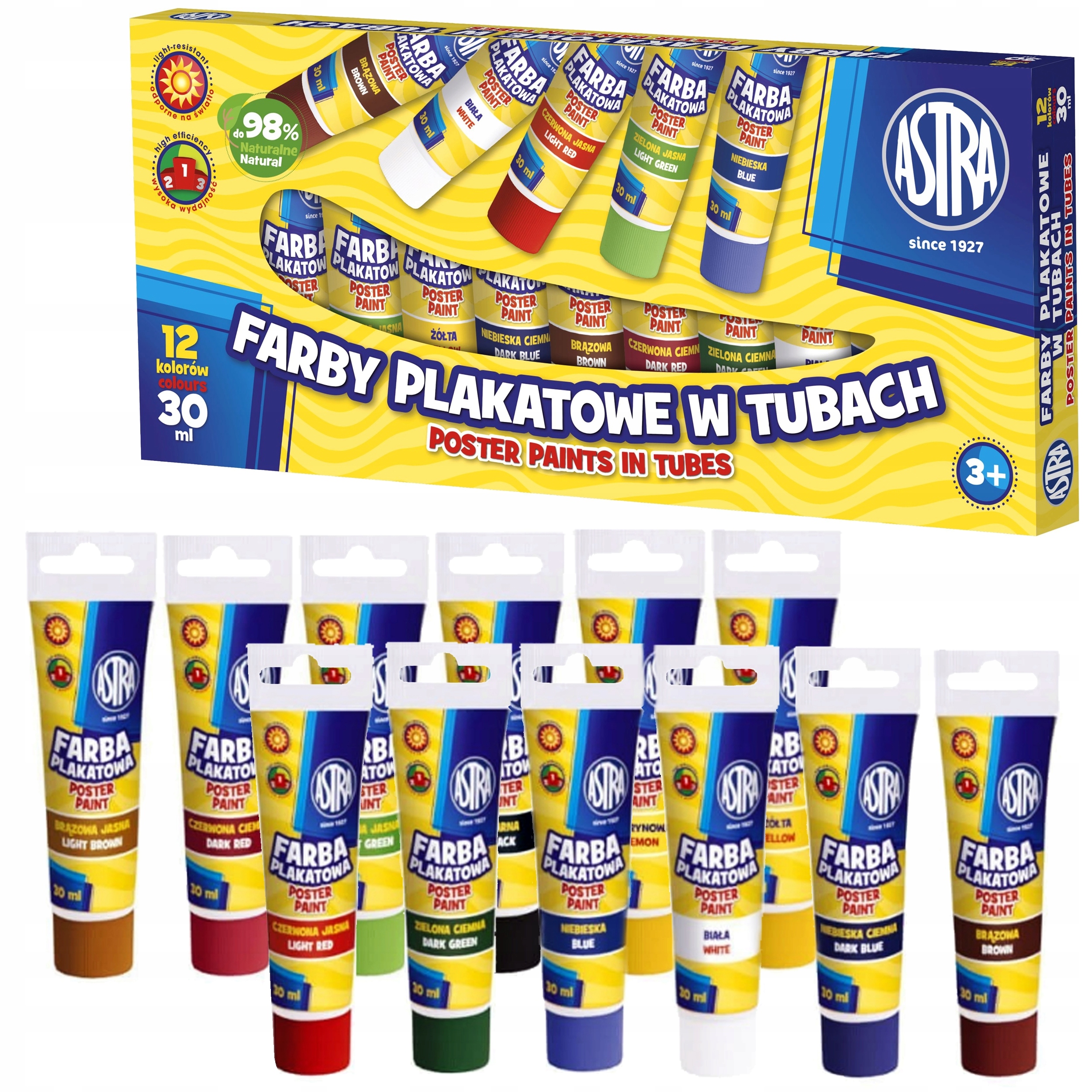 

Farby Plakatowe W Tubkach 30ml Astra