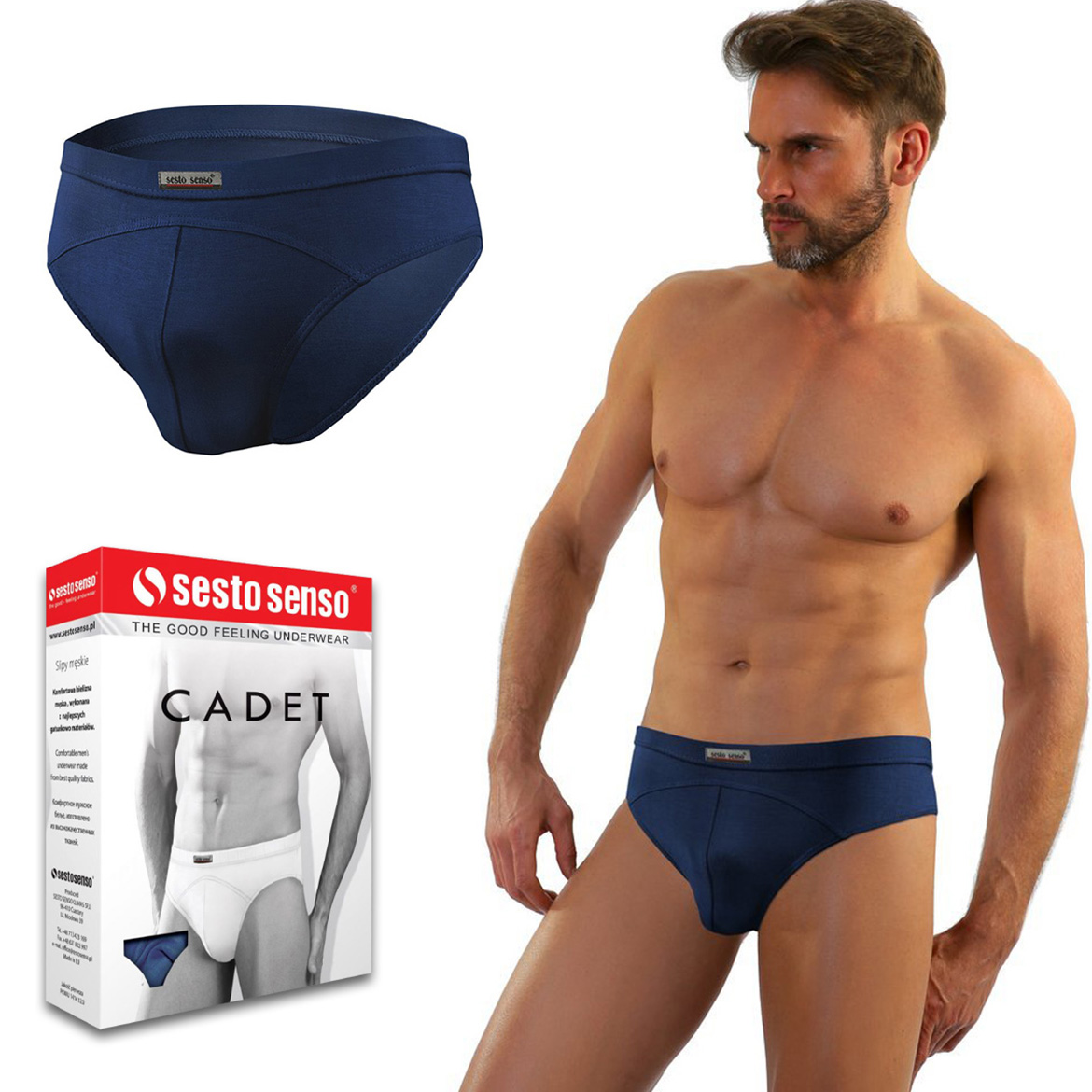 

Sesto Senso Cadet slipy męskie z mikromodalu - XL