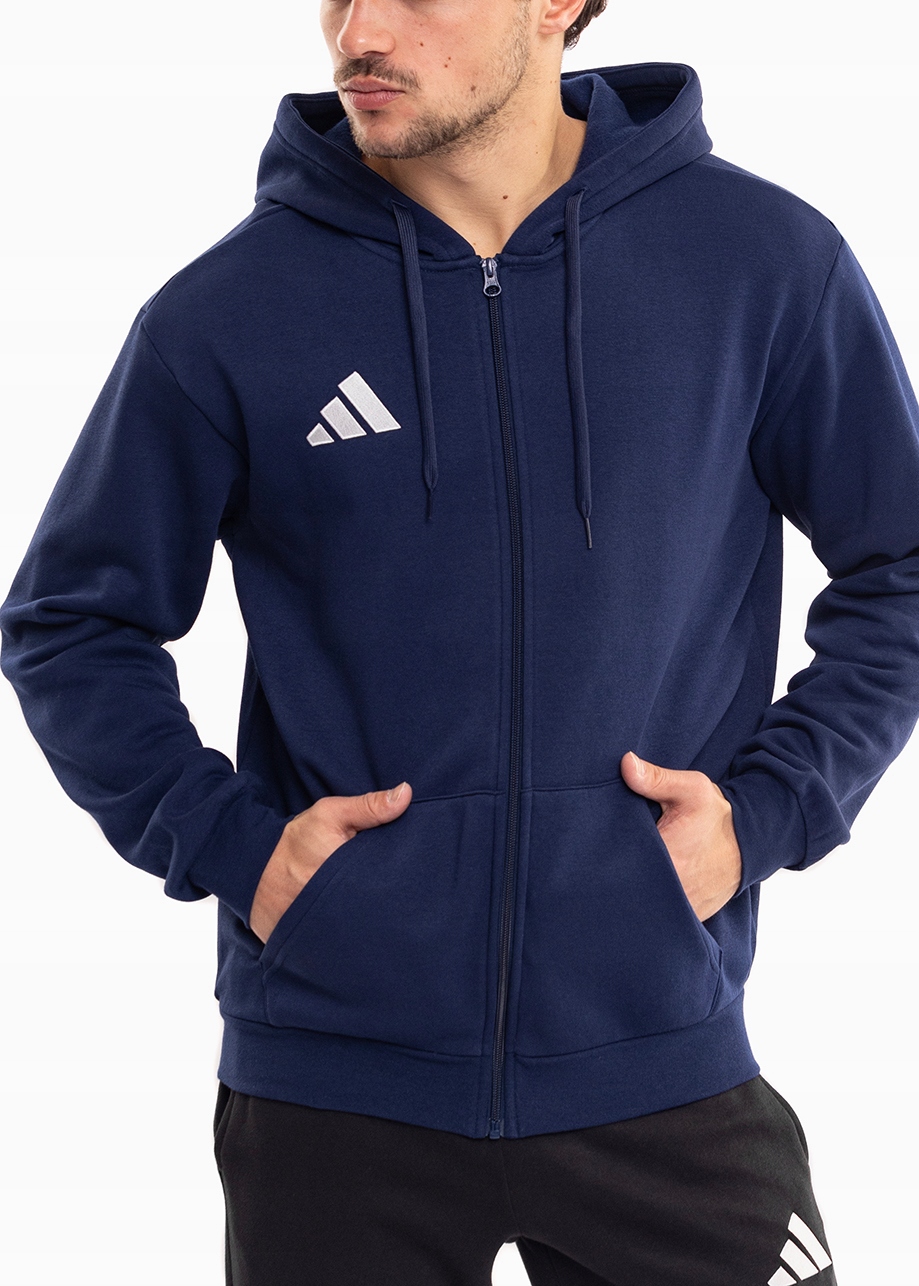 Pánská Mikina adidas Entrada 26 s kapucí Roztahovací Sportovní bavlněná M