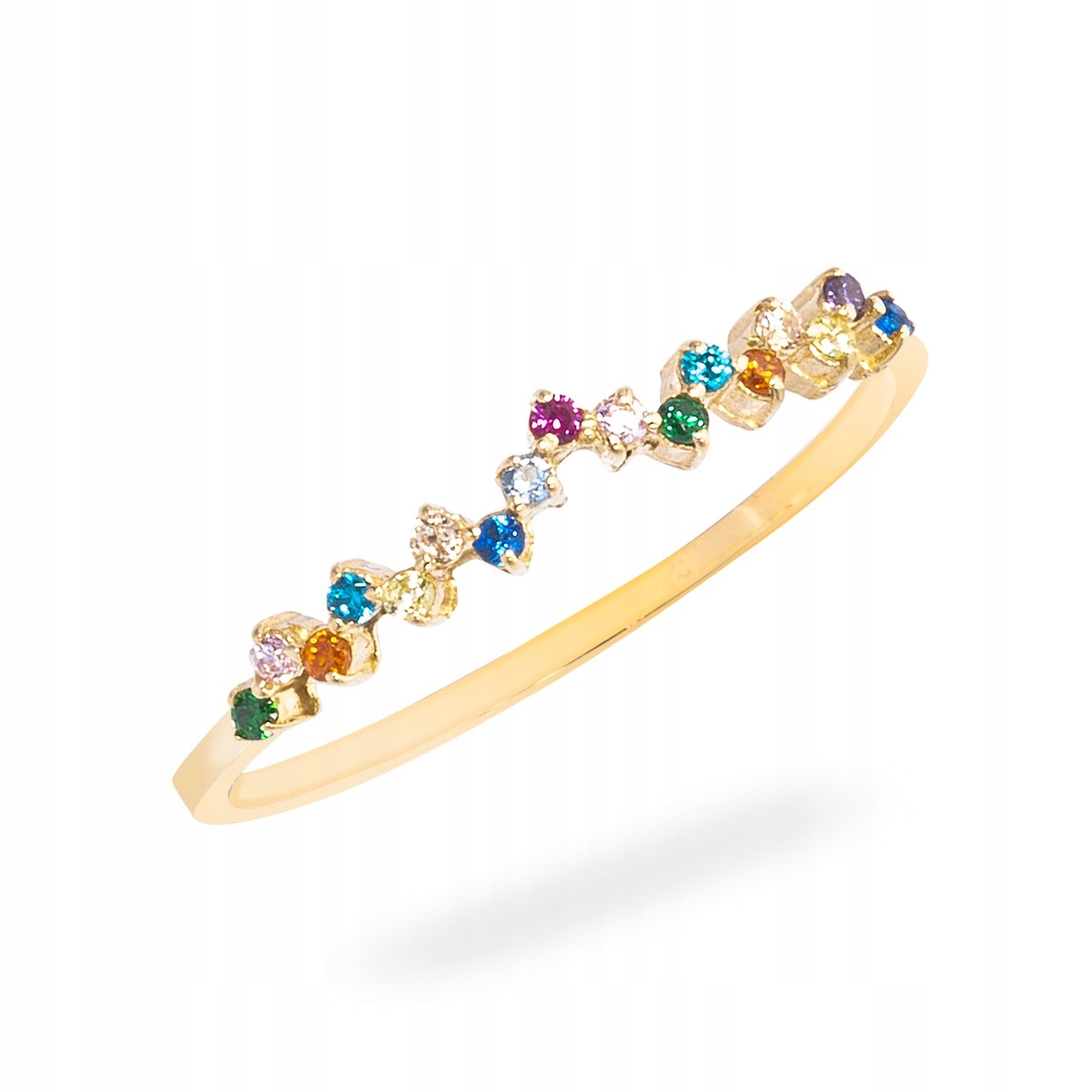 Zlatý Prstýnek 585 Zásnubní cikcak Zirkony