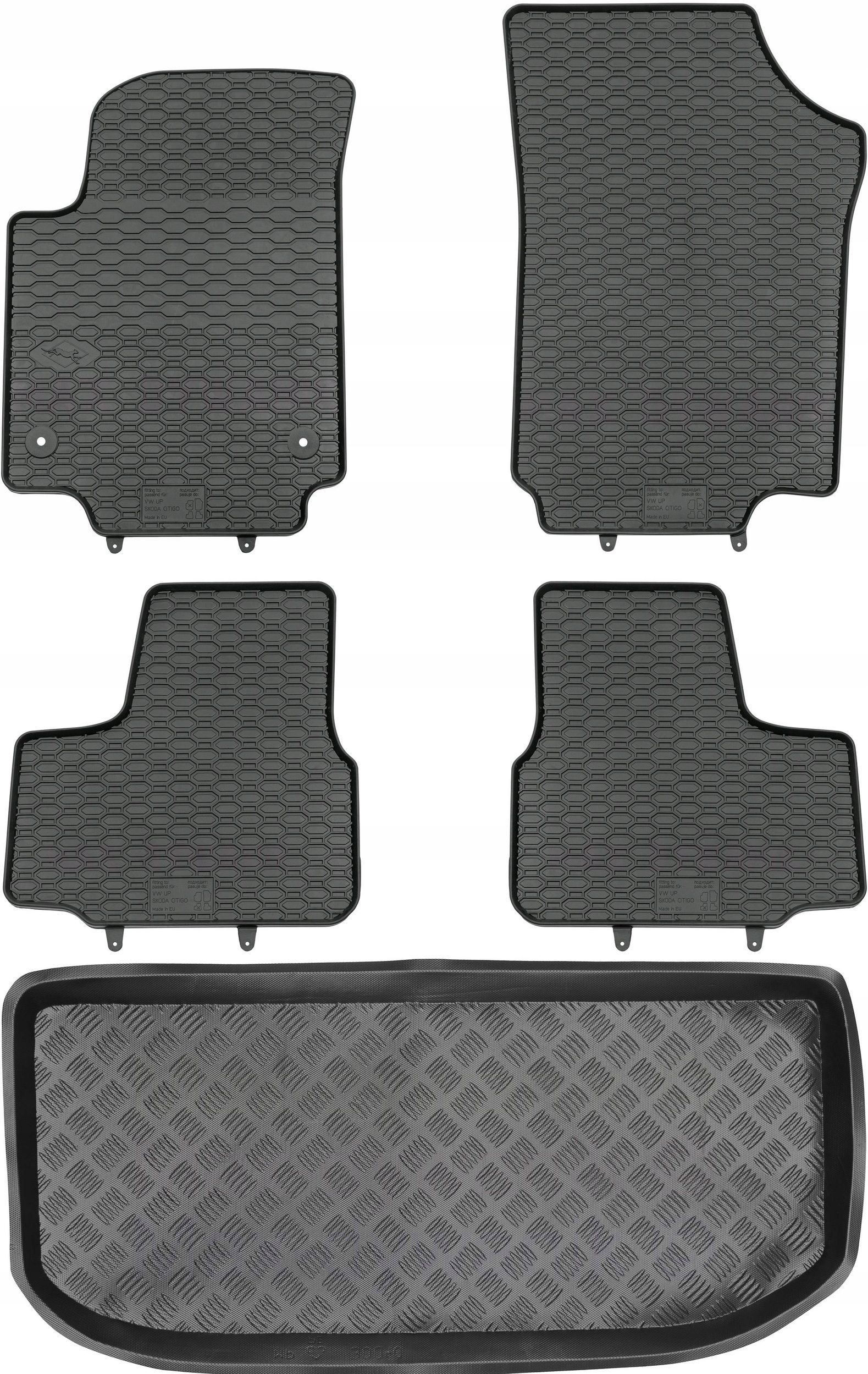 Citigo Hatchback 2011-2019 Koberce batožinový priestor