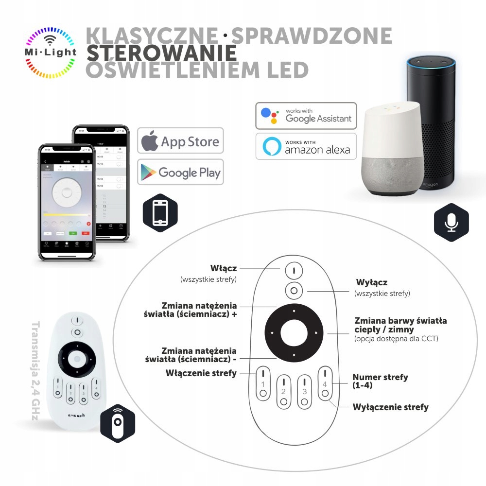 18x LedBruk Świecąca Kostka Brukowa Creativ CCT Kod producenta LB18-015-24V-CCT