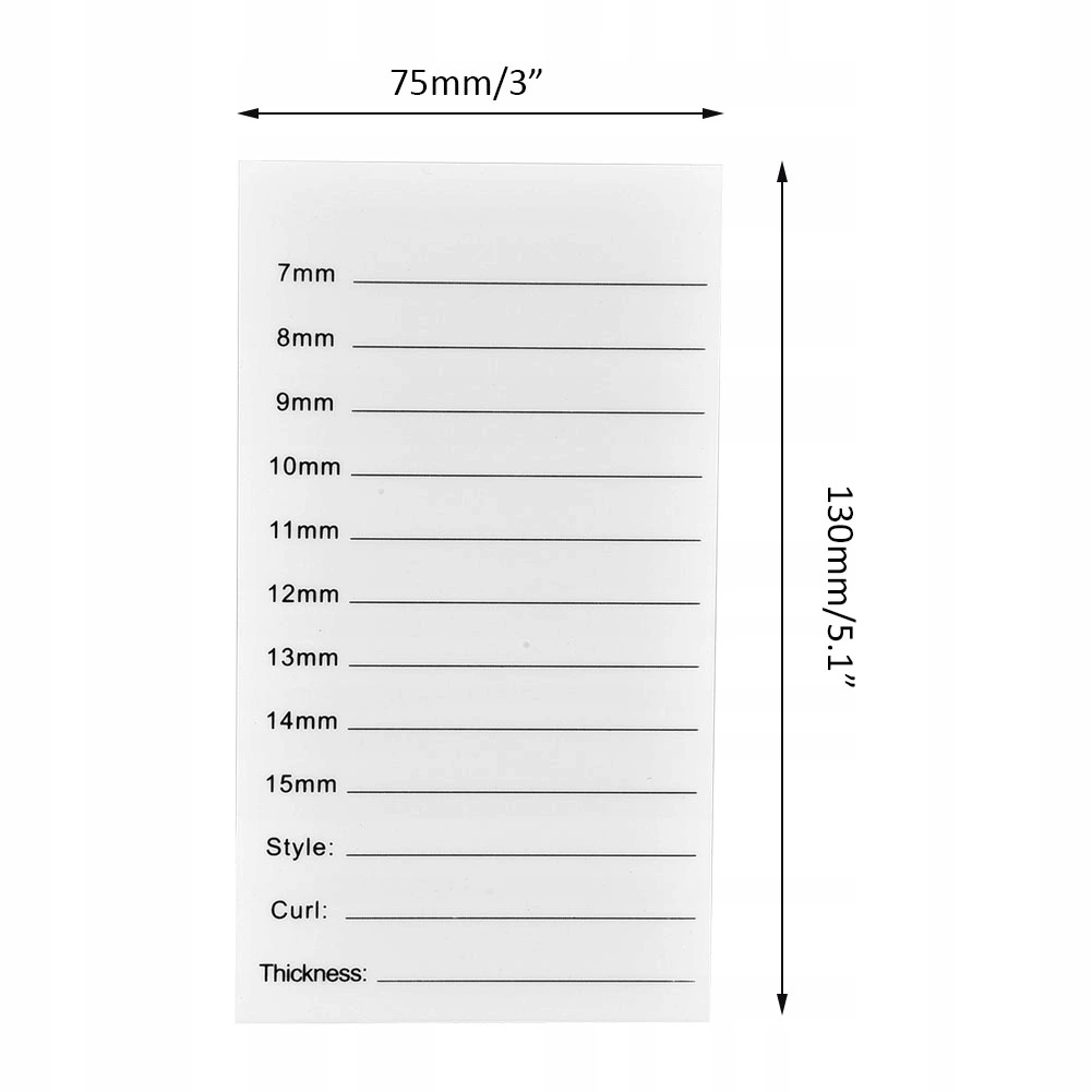 Uchwyt do przedłużania rzęs 130x75mm Marka inna marka