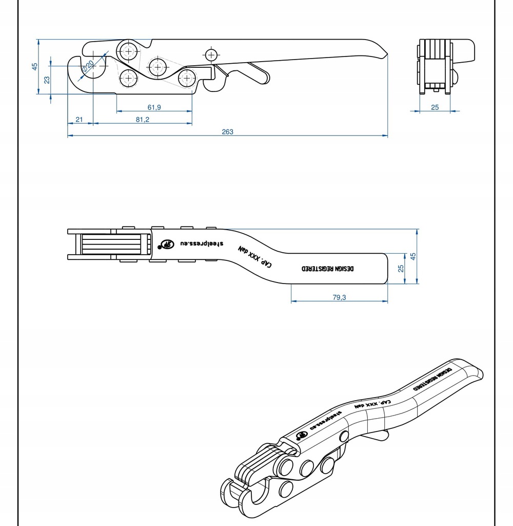 ZACZEP ZAMKNIĘCIE BURTY PRZYCZEPY PRONAR PRAWY ZB-18R STEELPRESS Marka Steelpress