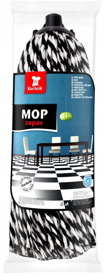 

Mop Sznurkowy Kuchcik Zebra Duży 32cm 0,25kg