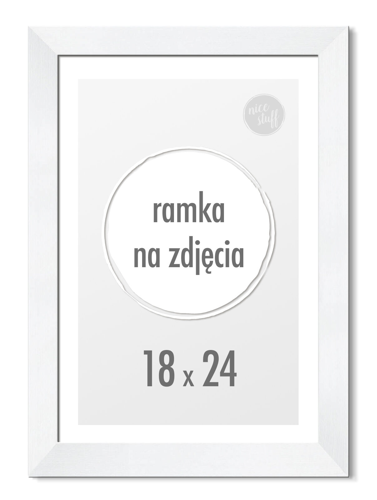 

Ramka na zdjęcia 18x24 cm Foto Ramki 24x18 Biała