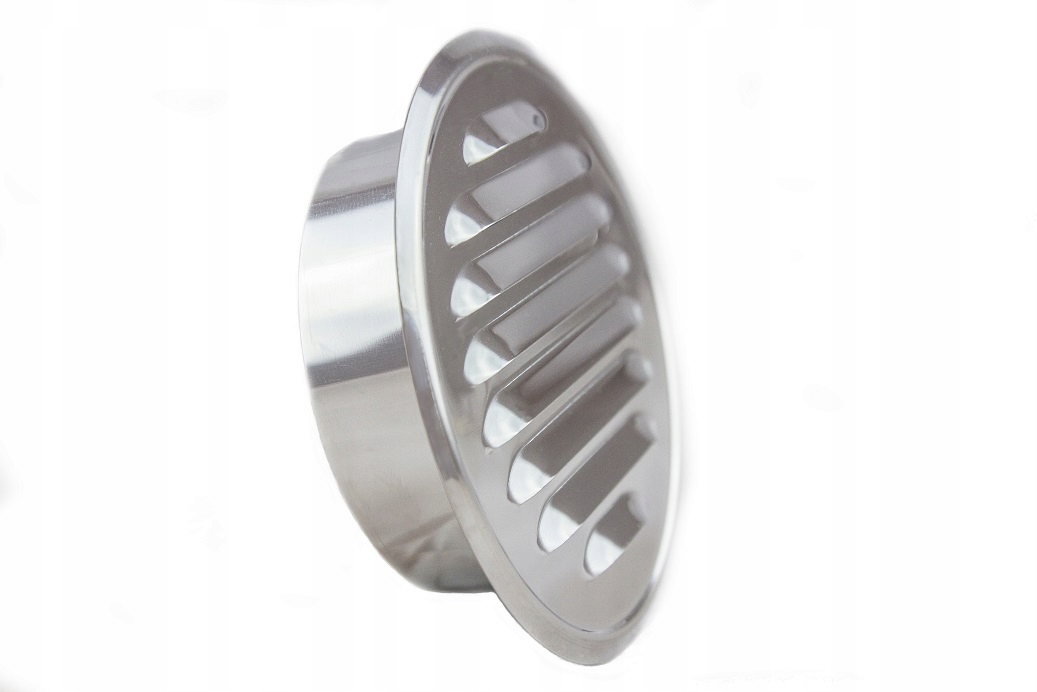 

Kratka wentylacyjna nierdzewna z kołnierzem 100mm