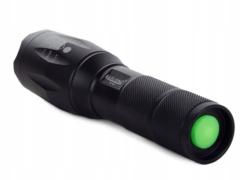 LATARKA TAKTYCZNA BAILONG ZOOM LED CREE XM-L3-U3 WOJSKOWA MOCNA AKUMULATOR Marka Bailong