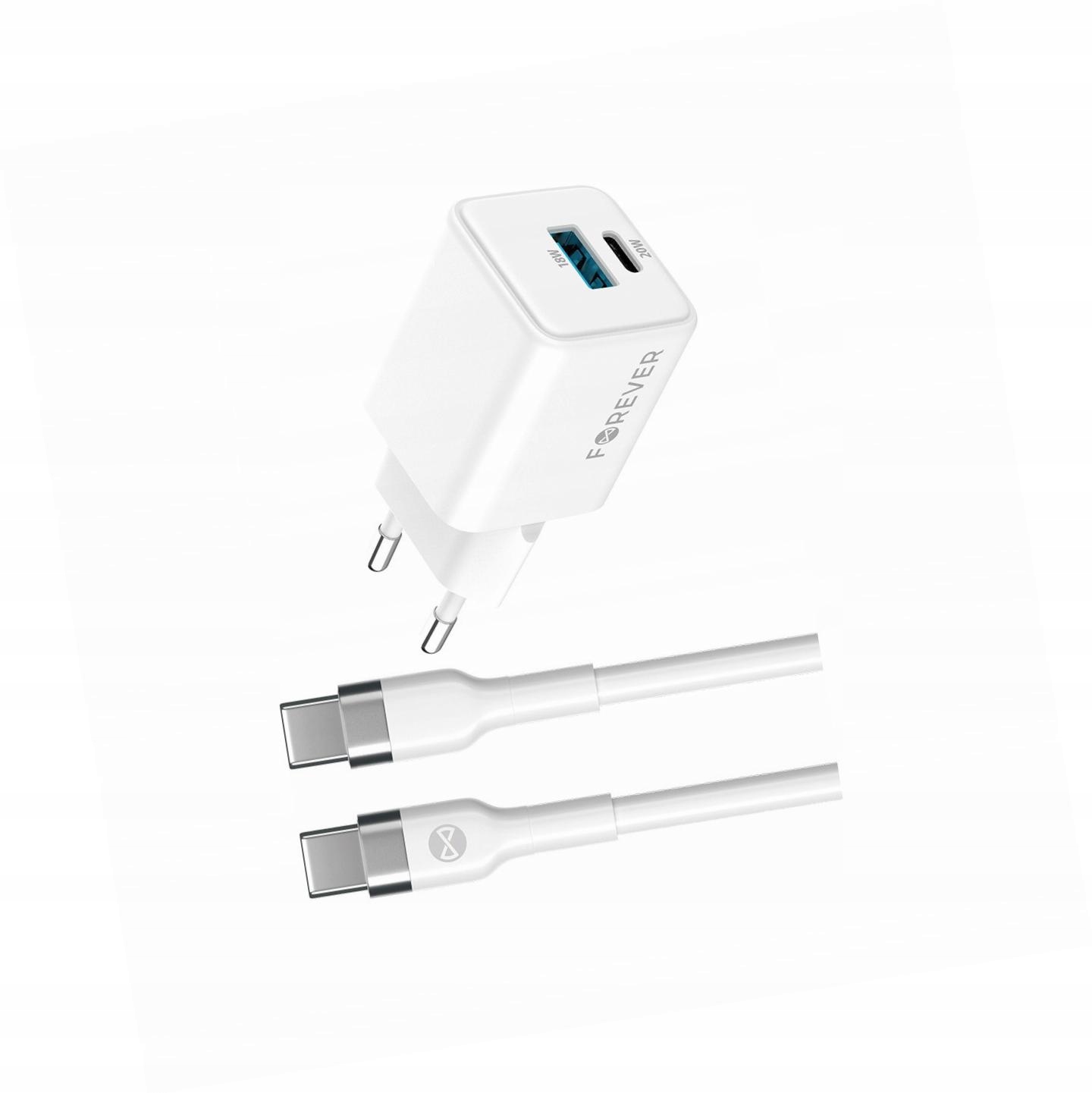 Szybka ładowarka GaN 20W Usb i Usb-c z kablem do Xiaomi Redmi 12 4G