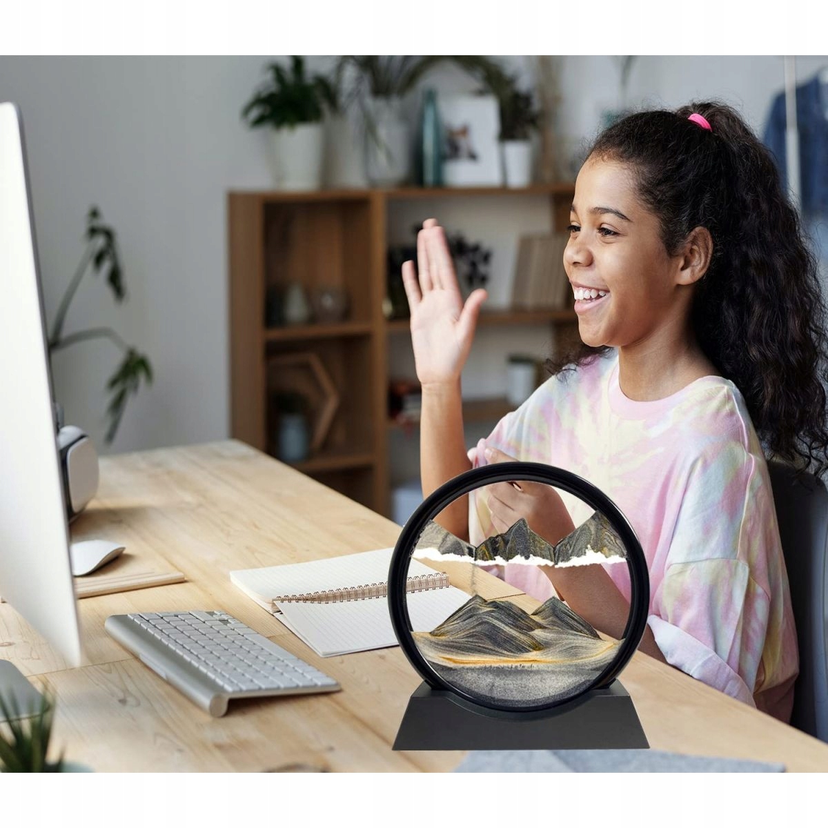 3D OBRAZ PIASKOWY OBRACANIA DYNAMICZNY KLEPSYDRA Szerokość produktu 18 cm