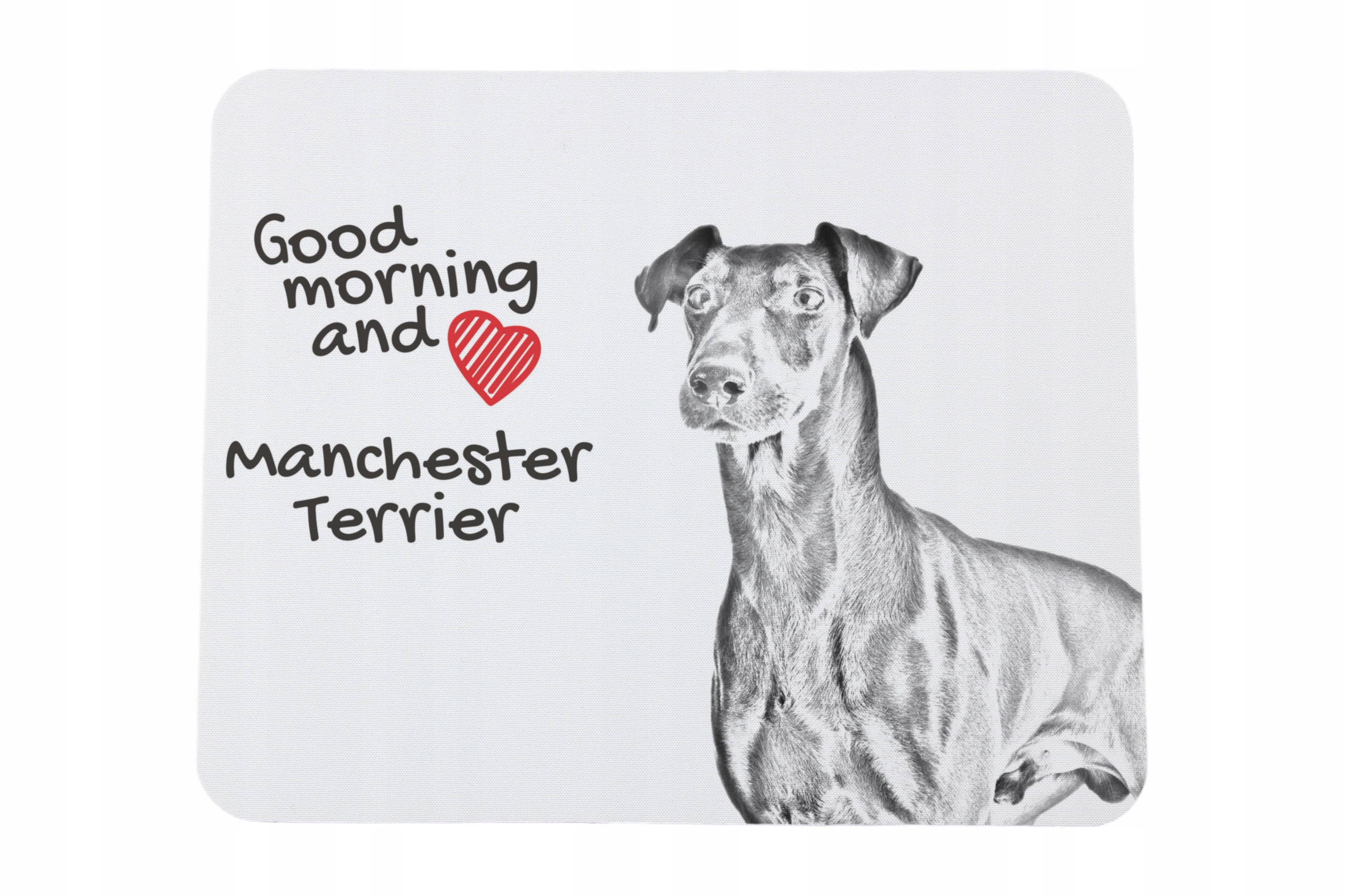 Manchester Terrier podkładka pod myszkę z nadrukiem, personalizowana podk