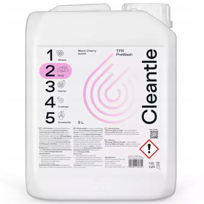 Cleantle TFR PreWash продукт для предварительной стирки 5л