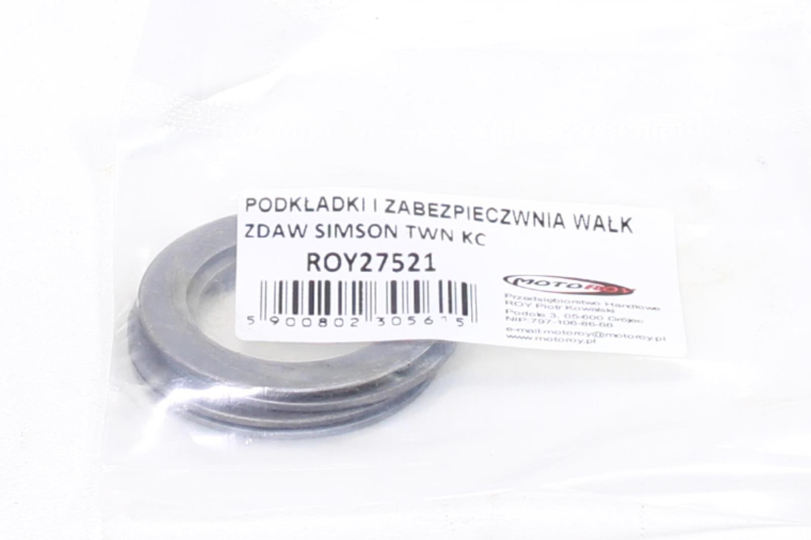 PODKŁADKI I ZABEZPIECZENIA WAŁKA ZDAWCZEGO SKRZYNI Producent inny